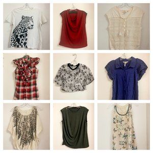 Women's top/blouse lot of 52 - size S - Wilfred, H&M, Guess
